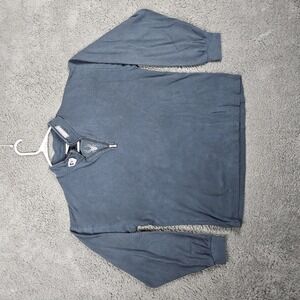 Spyder Men’s Large Blue‎ Pullover Quarter Zip Mock Neck Sweatshirt Performance